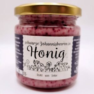 Schwarze Johnnesbeere mit Honig 250g