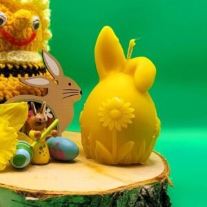 Ostereikerze mit Knickohr 115g